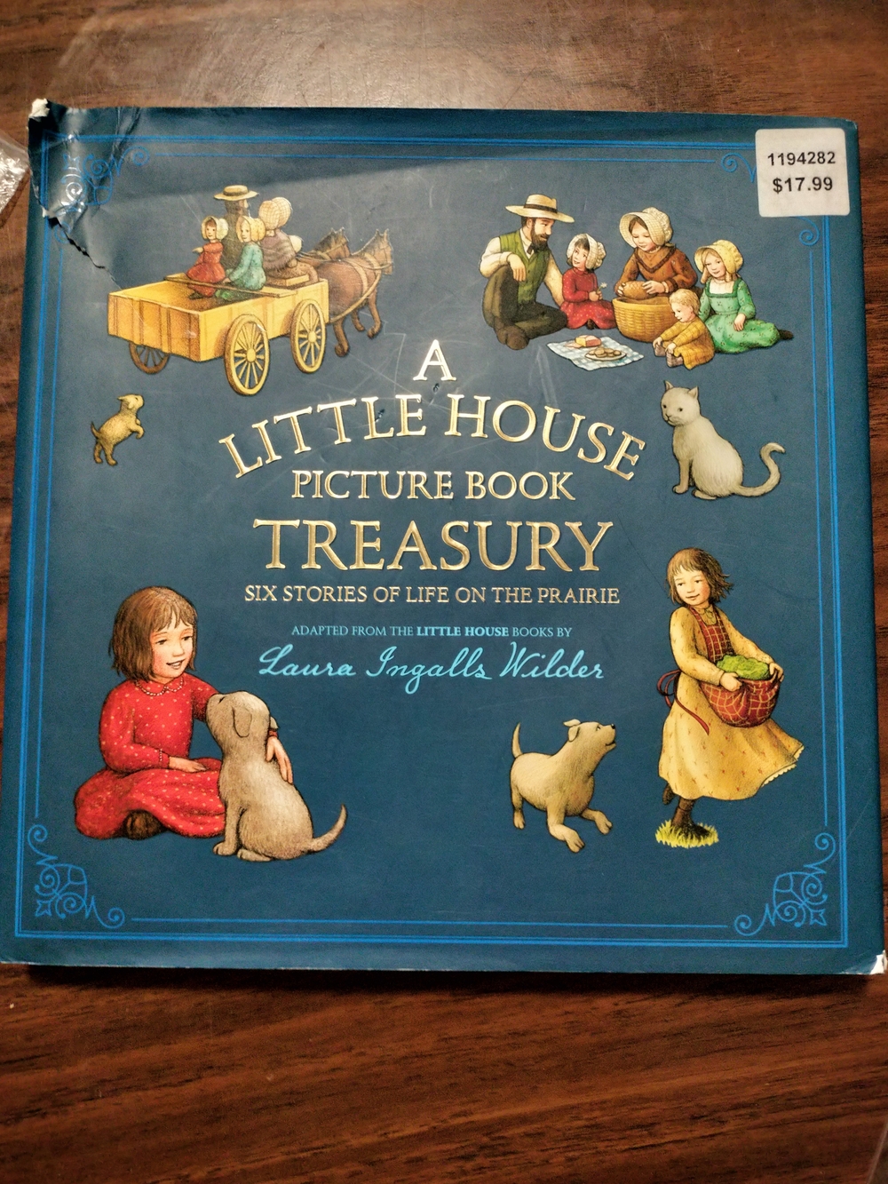A Little House Picture Book Treasury by Laura Ingalls Wilder - Blue Cover